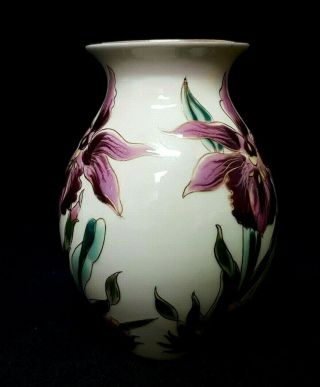 VINTAGE ZSOLNAY HUNGARY PORCELAIN HAND PAINTED FLORAL 5 