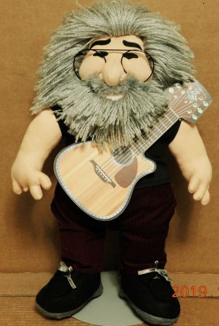 The Grateful Dead Jerry Garcia 18” Doll By Gund 1998 With Guitar Displayed Only