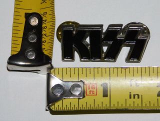KISS Band Logo Enamel Metal Pin Badge Button 1980 ' s Gene Simmons Paul Eric Bruce 3