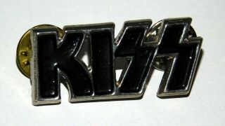 KISS Band Logo Enamel Metal Pin Badge Button 1980 ' s Gene Simmons Paul Eric Bruce 4