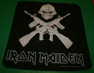 Vintage 2006 Iron Maiden Bandana Scarf Headband Flag A Matter Of Life And Death