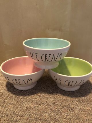 Rae Dunn Ice Cream Bowls Set Of 3 By Magenta.