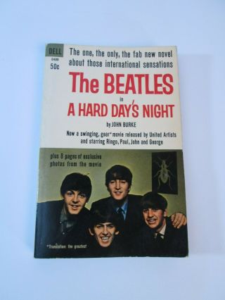 Vtg 1964 The Beatles In A Hard Day 