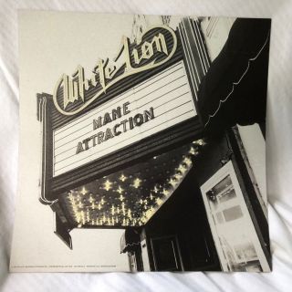 White Lion Mane Attraction 2 - Sided 12 X 12 Promo Lp Flat / Poster