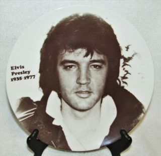 Vintage Elvis Presley 9 1/2 " Collectors Plate - Made By M & G Originals Arizona