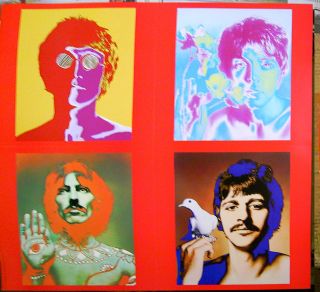 Beatles 1 U.  S.  Promo Poster 2000 Richard Avedon Rick Ward 2 - Sided Flatster 24x24