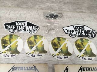 Metallica At House Of Vans Concert Tickets,  Vip Passes,  Pin,  Stickers,  Keychain