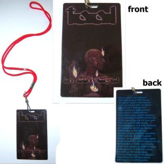 Tool In Concert Lateralus Tour Pass Lanyard Band Official Maynard Nos