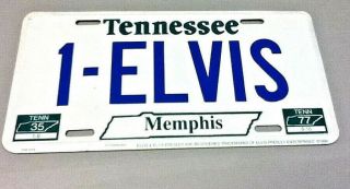 Elvis Presley State Of Tennessee Metal License Plate E.  P.  E.  Offical Product