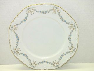 Vintage Hutschenreuther Germany Fontainebleau Gold Trimmed Dinner Plate 10 3/4 "
