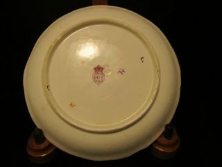 Antique Royal Worcester Hand Painted Plate w/Gold 1889 Signed 5.  5 