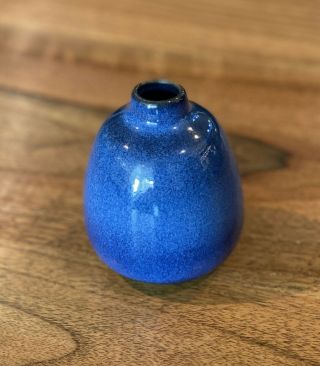 Heath Ceramics Bud Vase 129,  4 " Tall,  Moonstone Blue