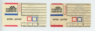 2 Vintage 1980 Van Halen Capital Centre Rock Concert Tour Ticket Stubs Maryland