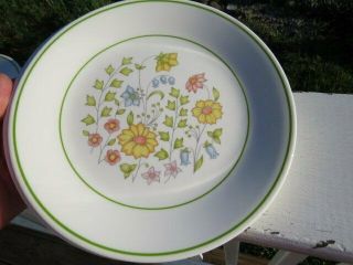 8 Vintage Corelle,  Spring Meadow Luncheon Plates,  8 1/2 "