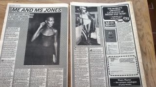 Grace Jones Me & Mrs Jones 1980 2 Page Uk Article / Clipping