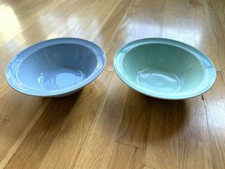 Lu - Ray Pastel Set Of 2 Serving Bowls Surf Green And Windsor Blue Lovely