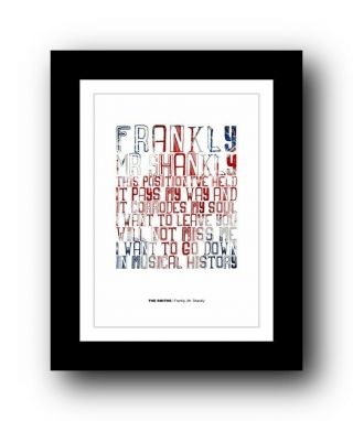 The Smiths ❤ Frankly,  Mr.  Shankly Song Lyrics Poster Art Limited Edition Print