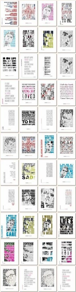 The Smiths ❤ Frankly,  Mr.  Shankly song lyrics poster art limited edition print 4