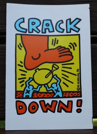 Keith Haring Crack Down Concert Program