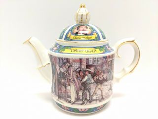 James Sadler Teapot Made In England Charles Dickens Oliver Twist