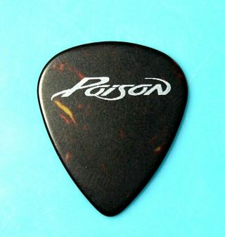Poison // Bret Michaels 1993 Native Tongue Tour Guitar Pick // Tortoise Shell