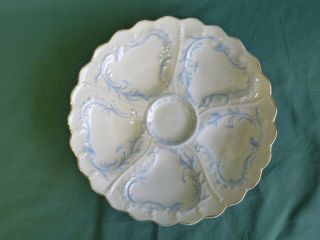 Antique Weimar Made In Germany Porcelain Oyster Plate