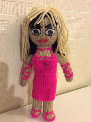 Handmade 11in Mascot Doll Blondie / Debbie Harry Plastic Letters