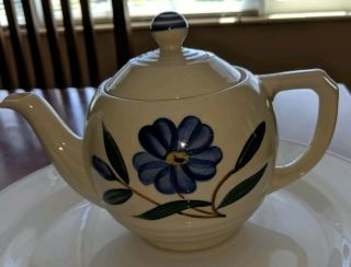 Vintage Shawnee Pottery Pennsylvania Dutch Style Teapot Usa