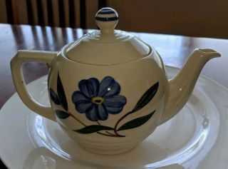 Vintage Shawnee Pottery Pennsylvania Dutch Style Teapot USA 2