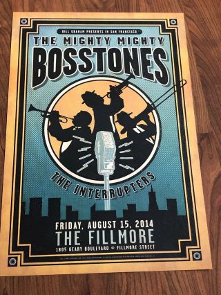 The Mighty Might Bosstones Fillmore Poster 2014 Bill Graham San Francisco
