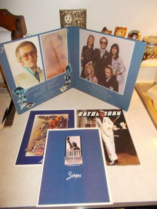 Elton John Captain Fantastic And The Brown Dirt Cowboy Lp Album W/ Booklets