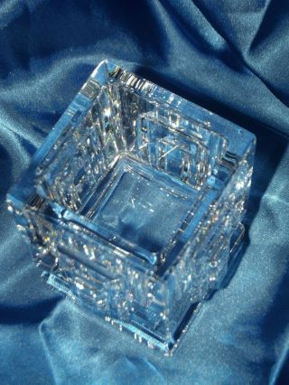 Waterford Heavy Lead Crystal METROPOLITAN Square Votive Candle Holder 5