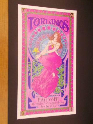 Tori Amos Concert Poster Madison Square Garden - 1996 Dew Drop Tour - Bob Masse Art