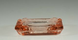 Vintage MacBeth - Evans Glass Pink 3 - 1/4 Inch Ashtray c.  1935 3
