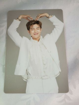 Bts Rm 6/8 World Tour Speak Yourself The Final Official Mini Photo Card