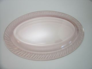 Imperial Glass Twisted Optic Pink Depression Glass Petal Swirl 14 