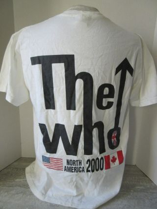 Vtg 2000 The Who North America Concert Tour T - shirt Size Large 2