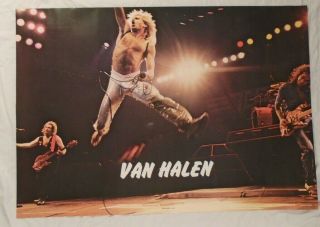 Van Halen 1982 Poster Anabas Engand David Lee Roth