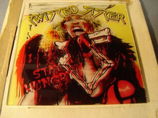 Vintage 1980s Twisted Sister Stay Hungry Carnival Fair Mirror Souvenir