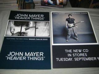 John Mayer - (heavier Things) - 12x18 Poster - 2 Sided - - Rare - Nmint