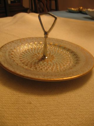 Vintage Stangl Pottery Antique Gold Serving Plate 2
