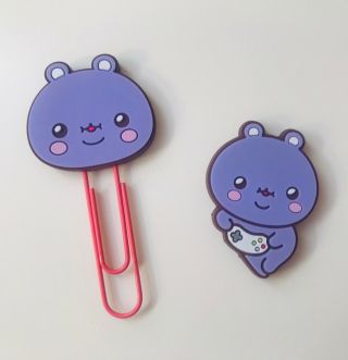 Monsta X Official Twotuckgom Hyungwon Set Of 2 Magnet And Paper Clip