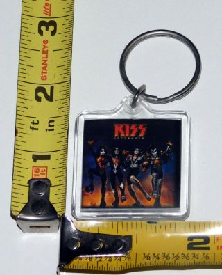 KISS Band Destroyer Album Keychain Official 2000 Gene Ace Peter Paul 2