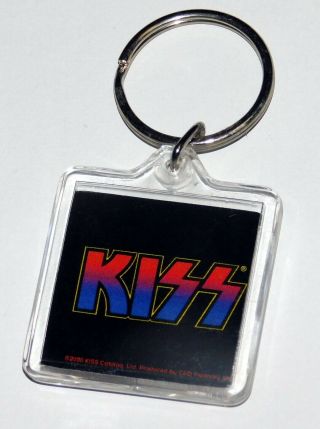 KISS Band Destroyer Album Keychain Official 2000 Gene Ace Peter Paul 3