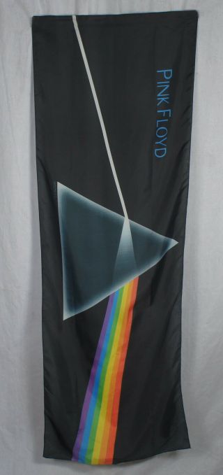 Authentic Pink Floyd Dark Side Of The Moon Silk - Like Fabric Door Poster Flag