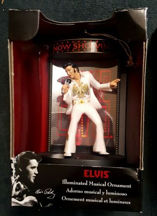 Elvis Presley 2 Illuminated Musical ornaments Great Christmas Gift 2