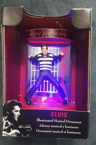 Elvis Presley 2 Illuminated Musical ornaments Great Christmas Gift 3