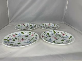 Corelle Delicate Array Swirled Dessert Plates Set of 4 Floral 2