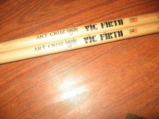 Art Cruz Vic Firth Signature Lamb Of God Drumsticks W/free