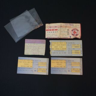 Vintage Concert/sports Ticket Stubs,  Red Sox Van Halen Robert Plant Jimmy Page